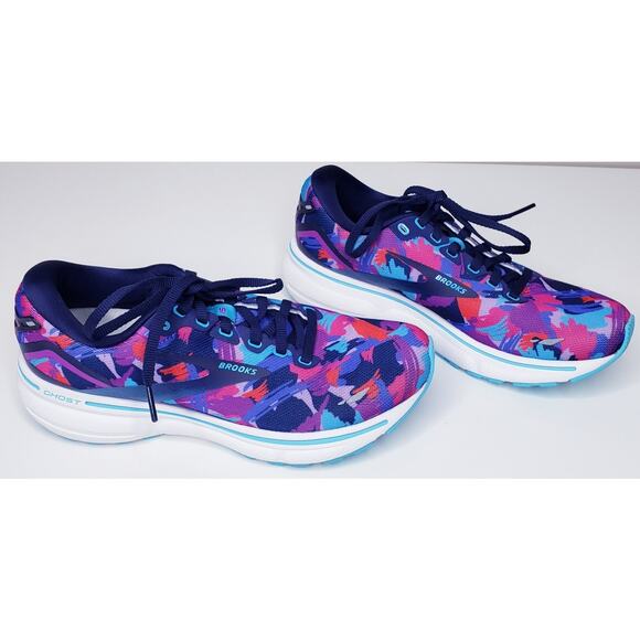 BROOKS GHOST 15 Athletic Running Shoes Blue/Eclipse/Purple Women's Size 7.5M VGC - Picture 7 of 15